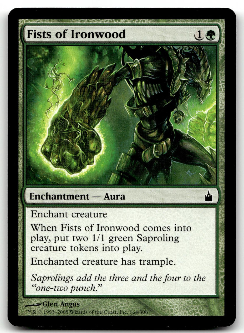 Fists of Ironwood 164 Common Ravnica: City of Guilds Magic: The Gathering NM