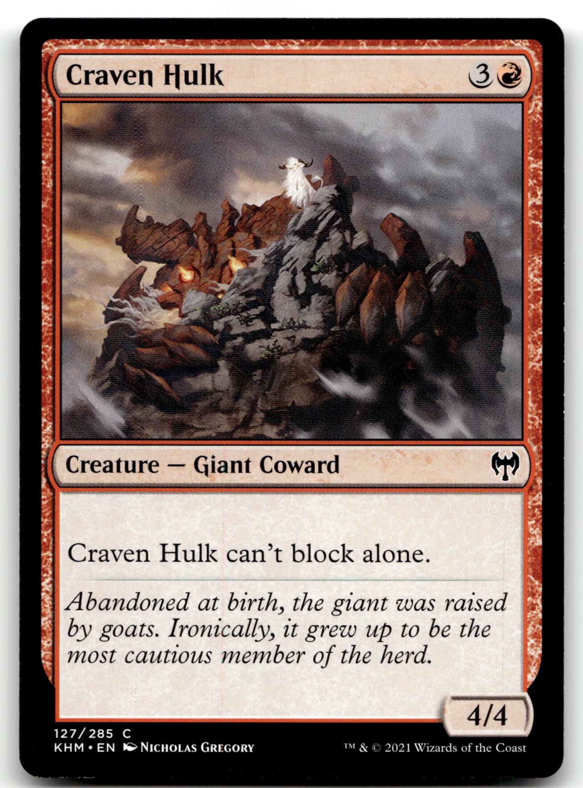 Craven Hulk 127 Common Kaldheim Magic: The Gathering Near Mint