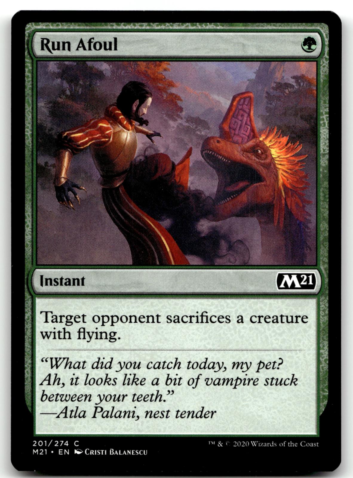 Run Afoul 201 Common Core Set 2021 Magic: The Gathering Near Mint