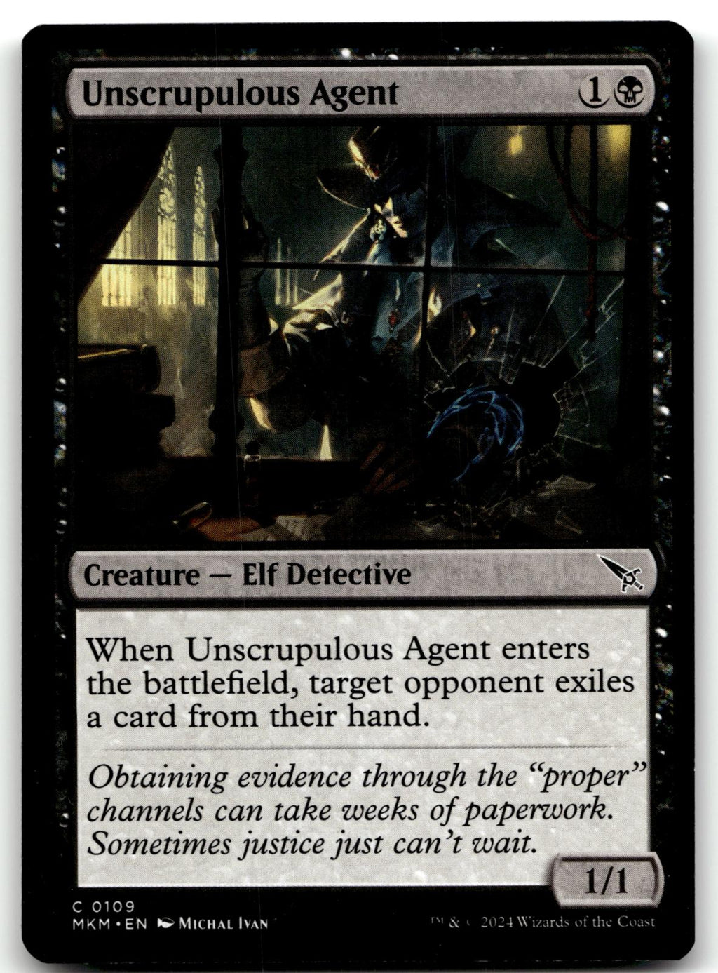Unscrupulous Agent 109 Common Murders at Karlov Manor Magic: The Gathering NM