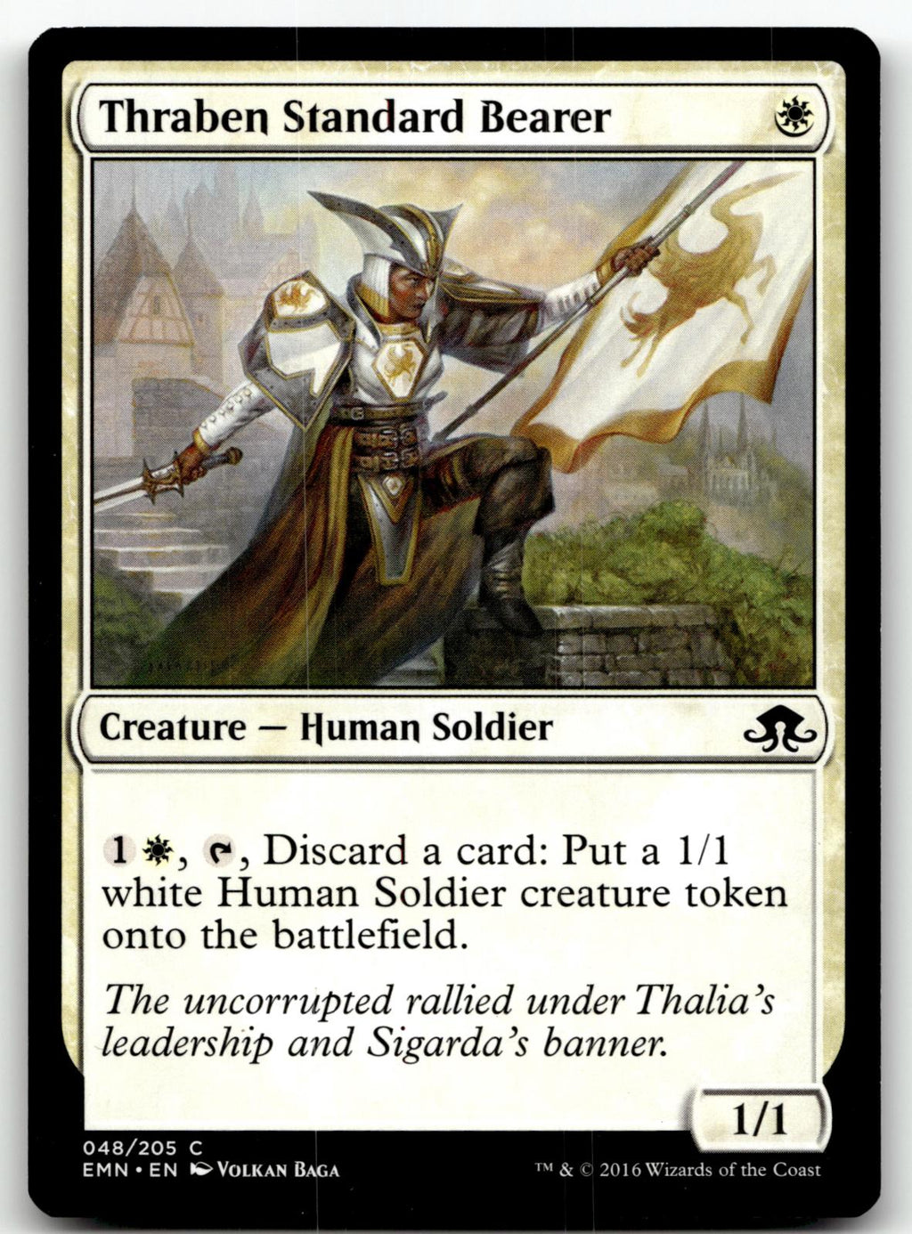 Thraben Standard Bearer 48 Common Eldritch Moon Magic: The Gathering Near Mint
