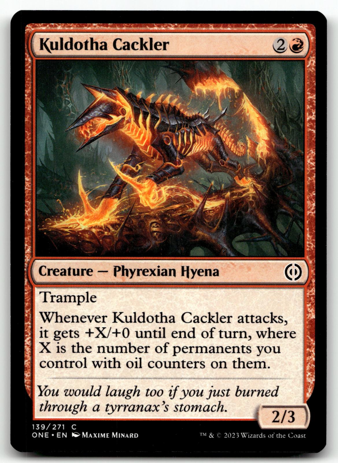 Kuldotha Cackler 139 Common Phyrexia: All Will Be One Magic: The Gathering NM