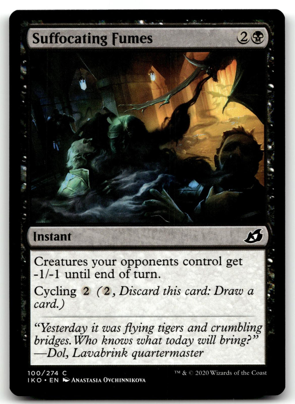 Suffocating Fumes 100 Common Ikoria: Lair of Behemoths Magic: The Gathering NM