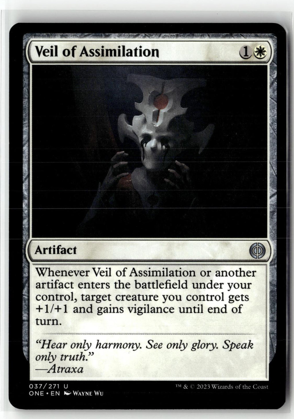Veil of Assimilation 37 Phyrexia: All Will Be One Magic: The Gathering NM