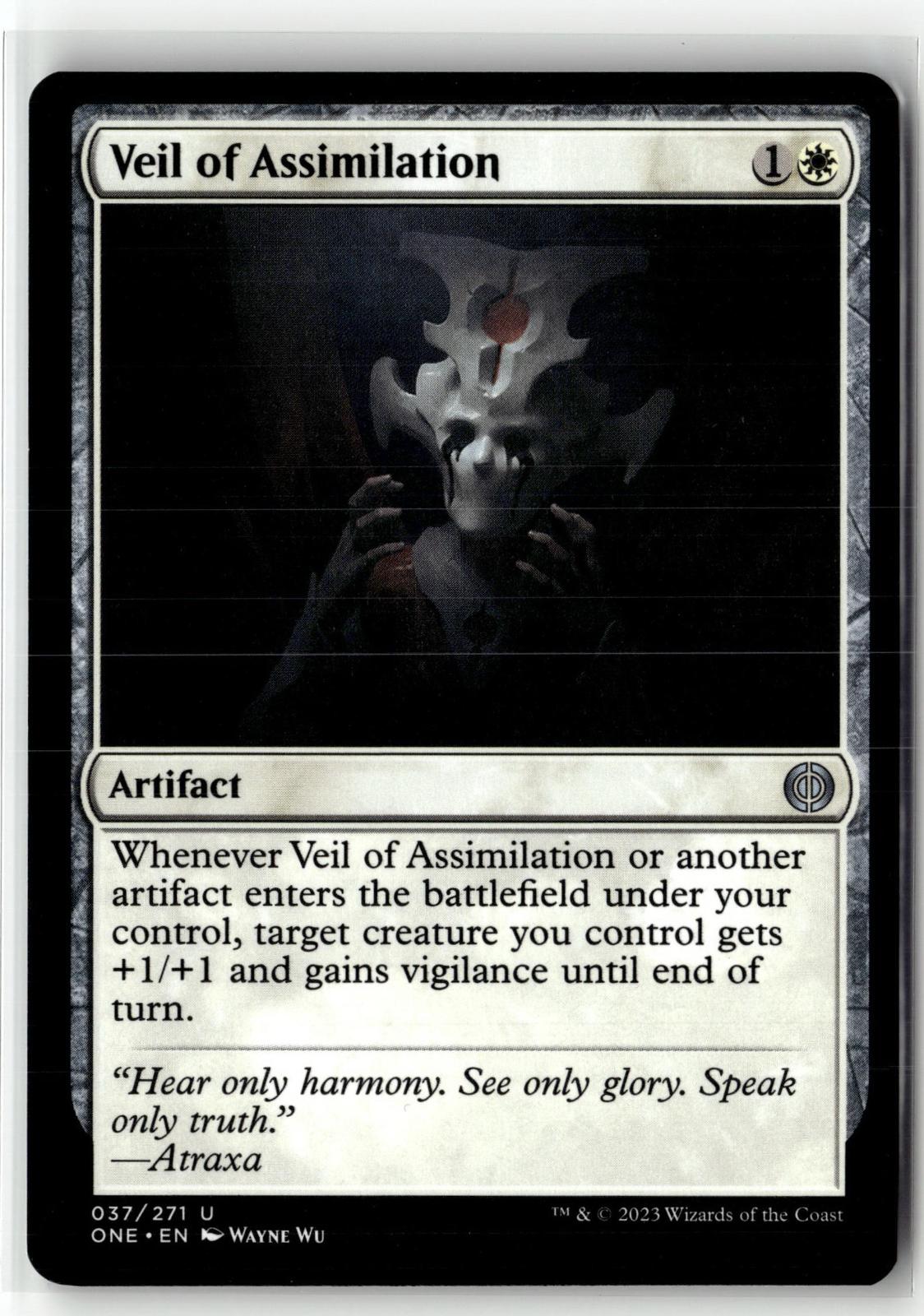 Veil of Assimilation 37 Phyrexia: All Will Be One Magic: The Gathering NM