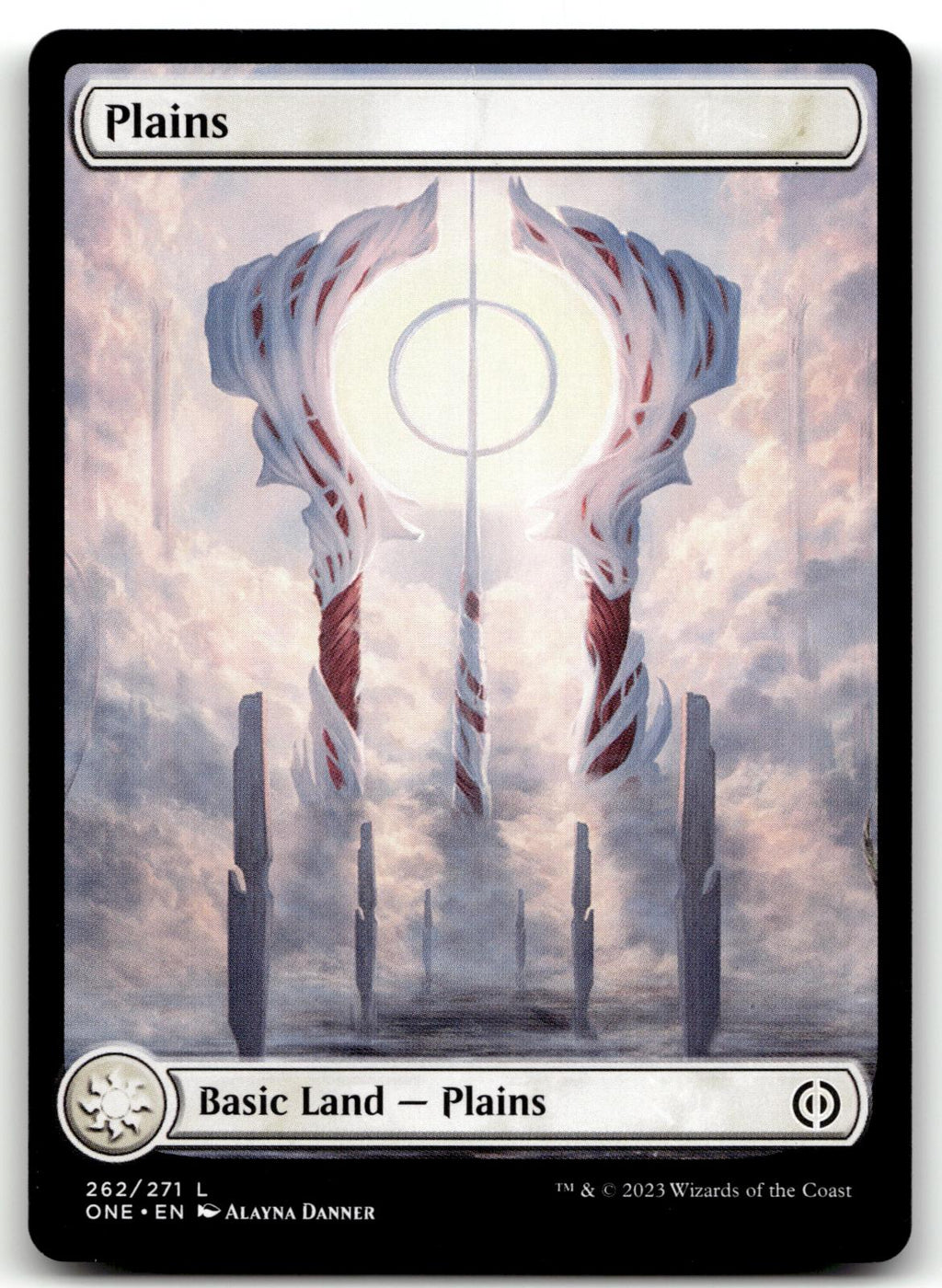Plains (262) - Full Art 262 Phyrexia: All Will Be One Magic: The Gathering NM