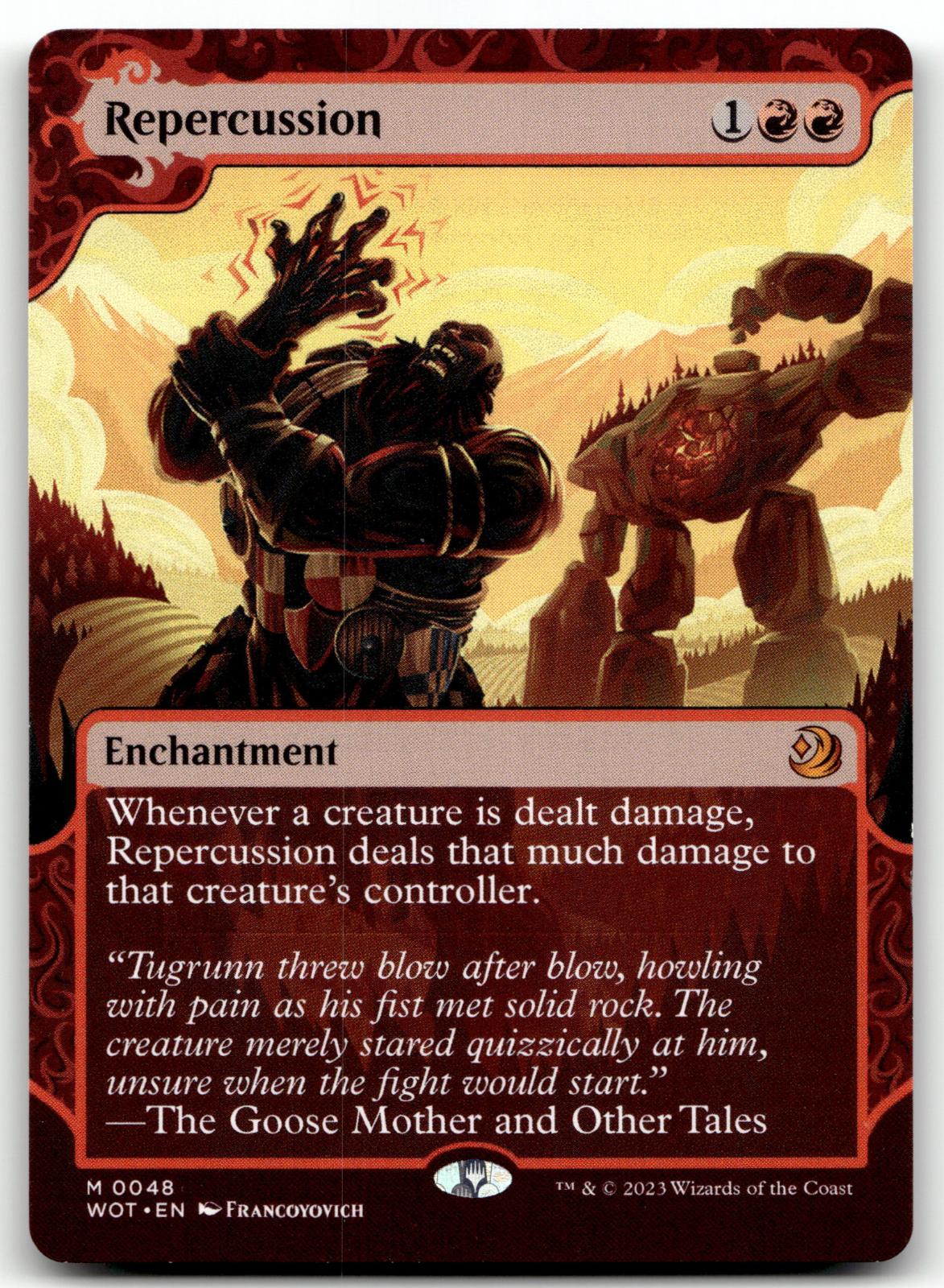 Repercussion 48 Wilds of Eldraine: Enchanting Tales Magic: The Gathering NM