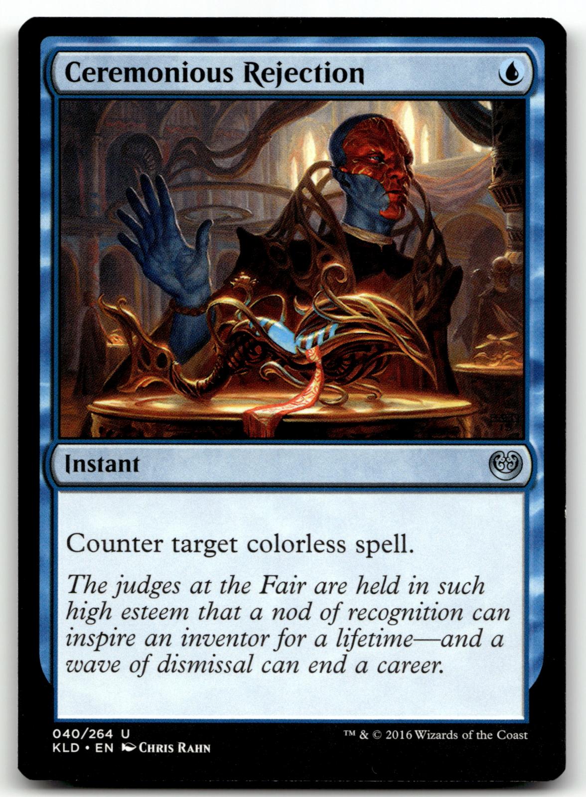 Ceremonious Rejection 40 Uncommon Kaladesh Magic: The Gathering Near Mint