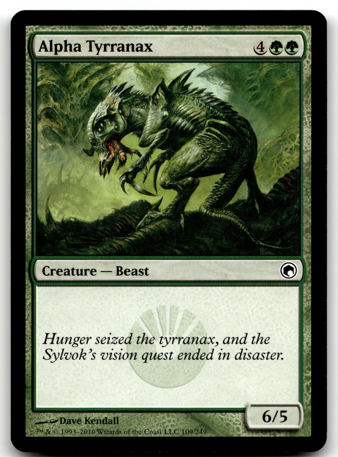 Alpha Tyrranax 109 Common Scars of Mirrodin Magic: The Gathering Near Mint