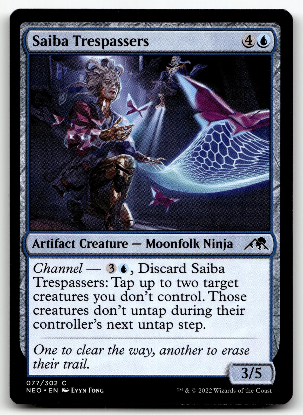 Saiba Trespassers 77 Common Kamigawa: Neon Dynasty Magic: The Gathering NM