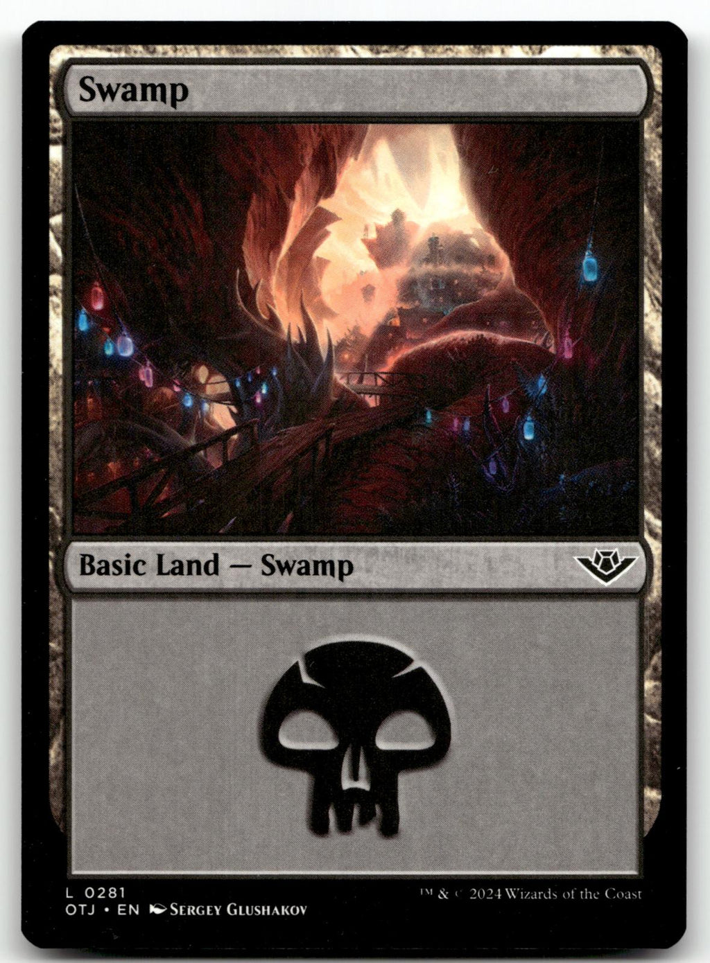 Swamp (0281) 281 Land Outlaws of Thunder Junction Magic: The Gathering Near Mint