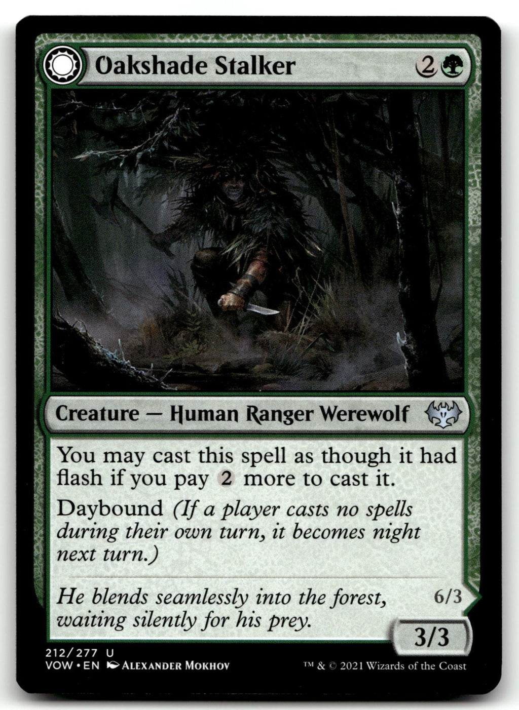 Oakshade Stalker 212 Uncommon Innistrad: Crimson Vow Magic: The Gathering NM