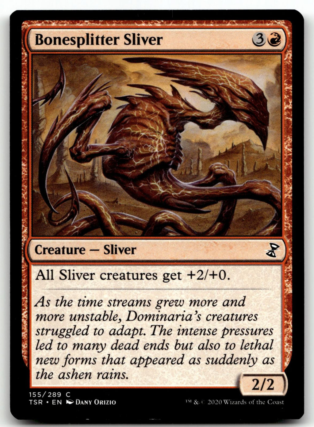 Bonesplitter Sliver 155 Common Time Spiral: Remastered Magic: The Gathering NM