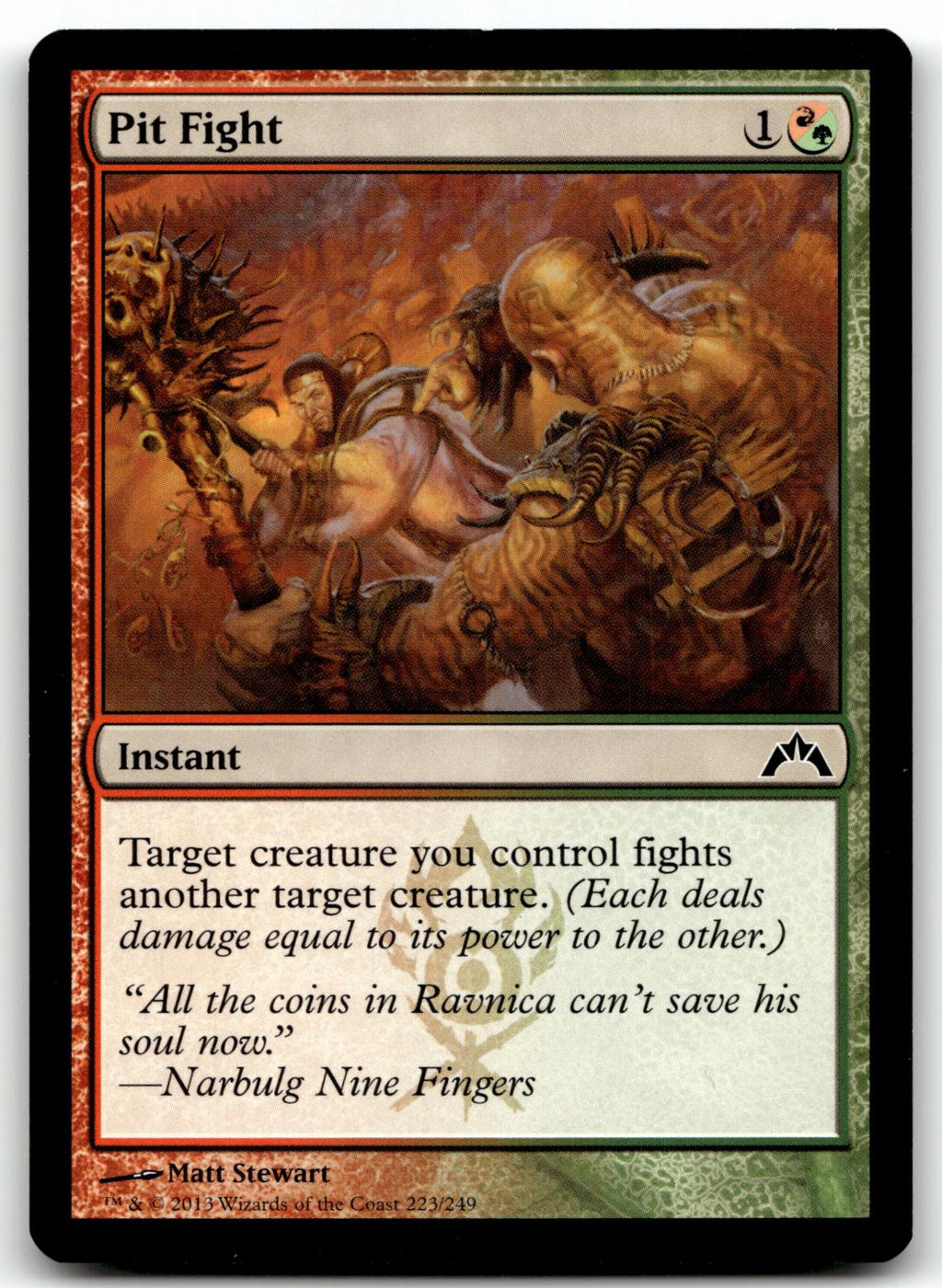 Pit Fight 223 Common Gatecrash Magic: The Gathering Near Mint
