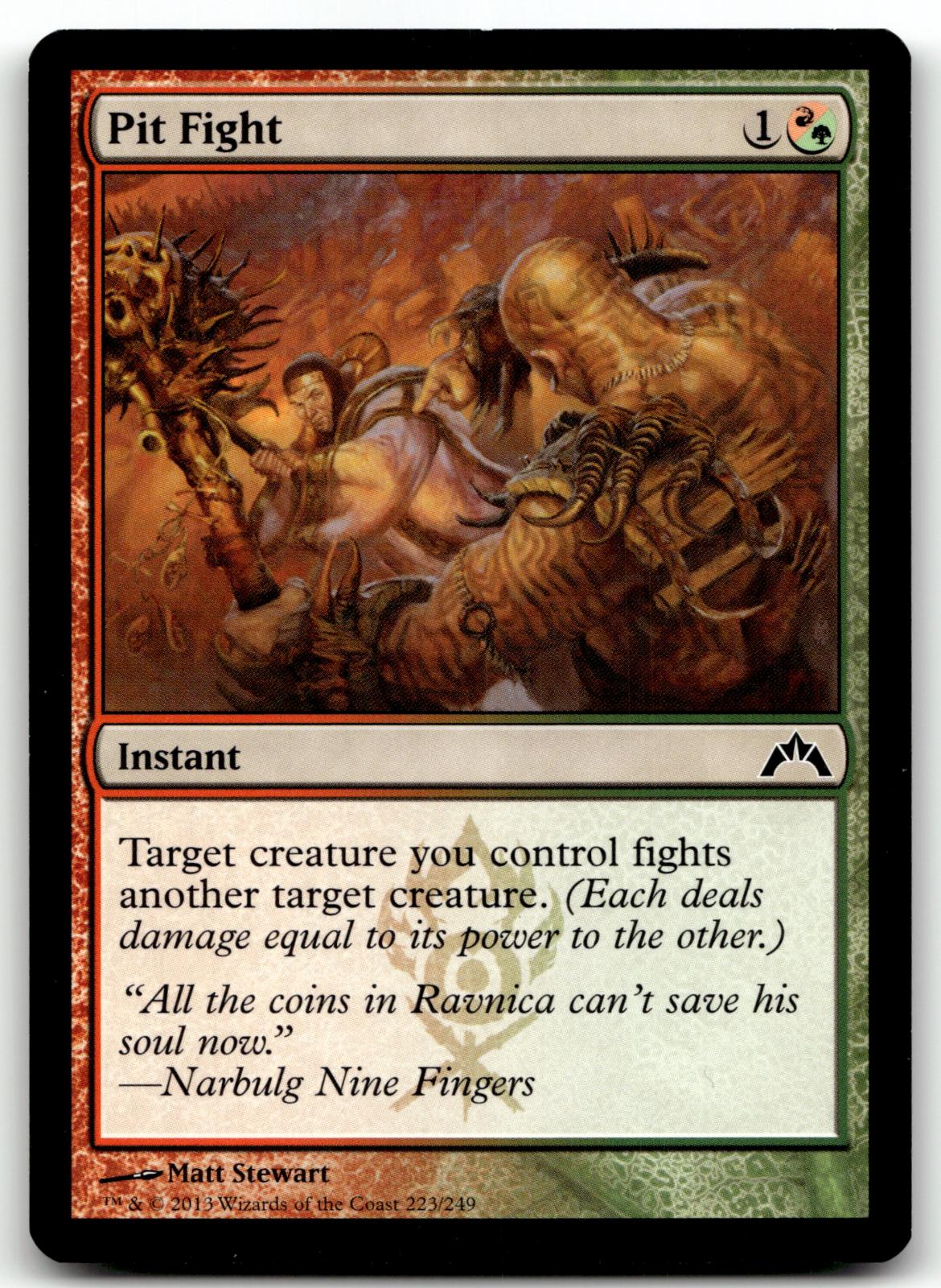 Pit Fight 223 Common Gatecrash Magic: The Gathering Near Mint