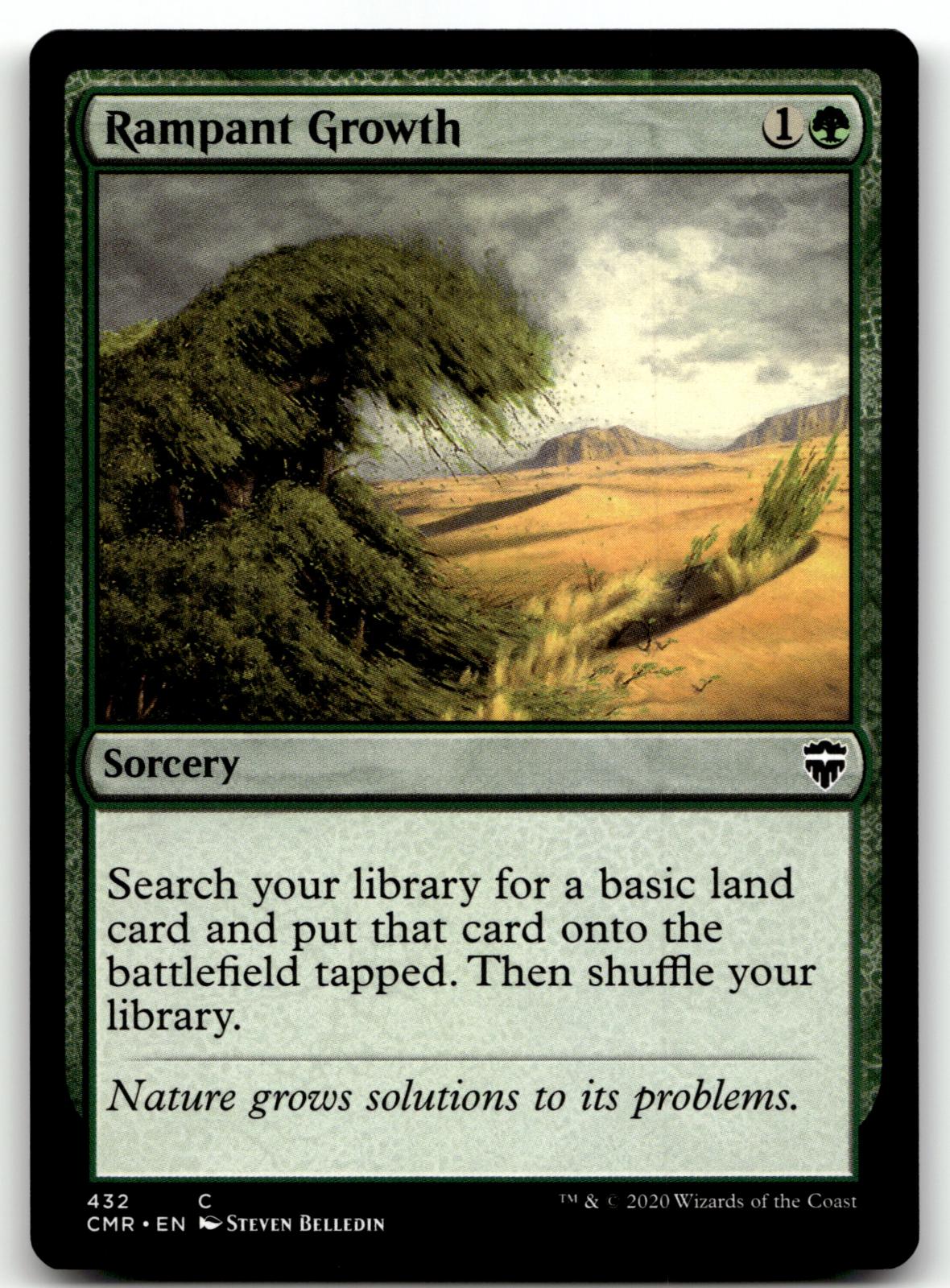 Rampant Growth 432 Common Commander Legends Magic: The Gathering Near Mint