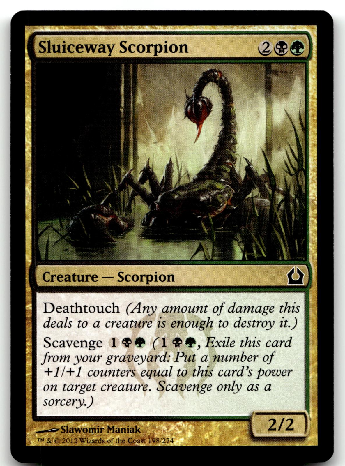 Sluiceway Scorpion 198 Common Return to Ravnica Magic: The Gathering Near Mint