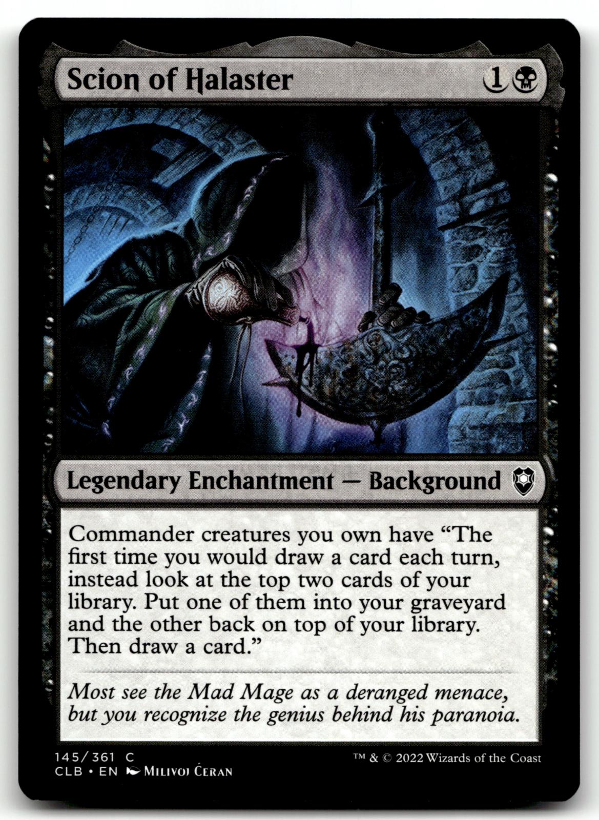 Scion of Halaster 145 Commander Legends: Battle for Baldur's Gate Magic: The Gathering NM