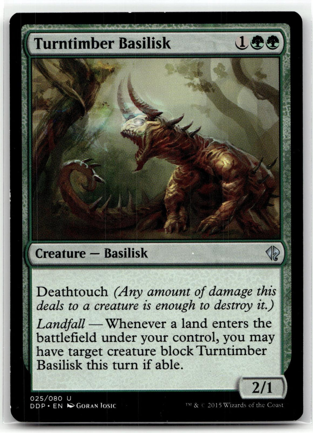 Turntimber Basilisk 25 Duel Decks: Zendikar vs. Eldrazi Magic: The Gathering NM