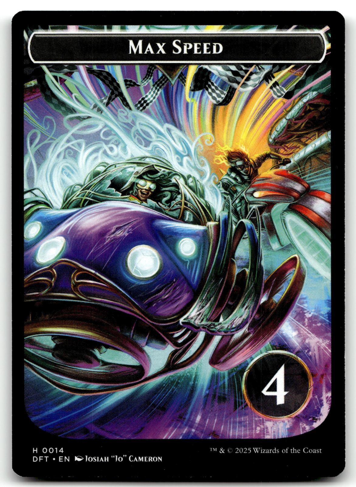 Start Your Engines! // Max Speed 14 Token Aetherdrift Magic: The Gathering NM
