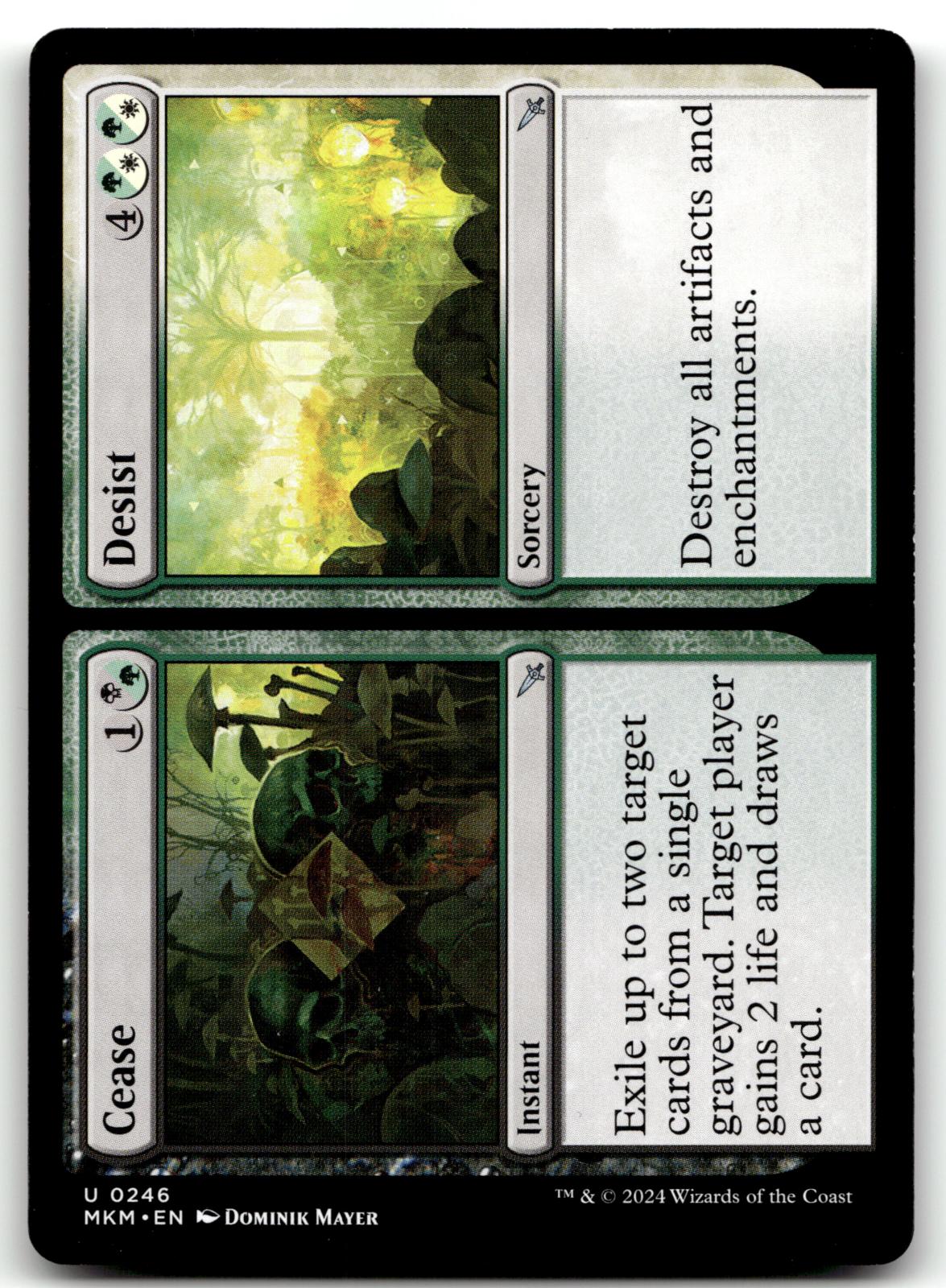 Cease // Desist 246 Uncommon Murders at Karlov Manor Magic: The Gathering NM