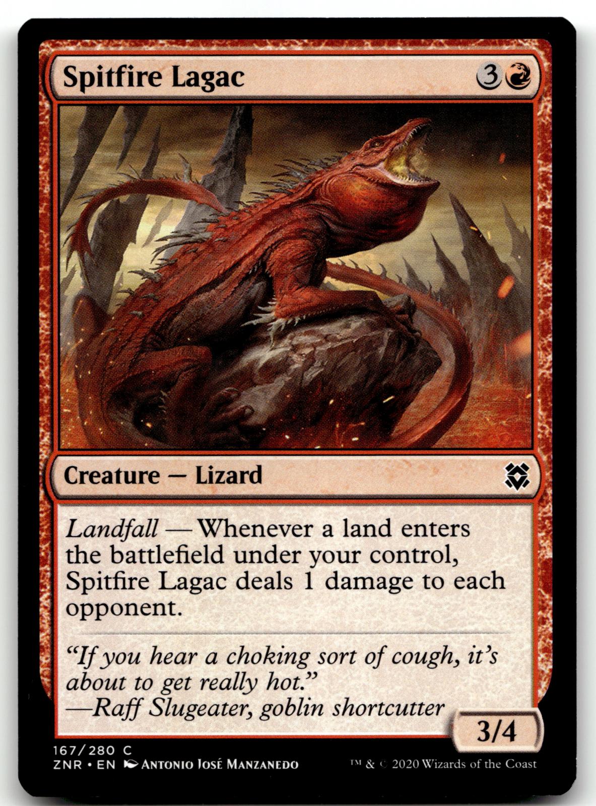 Spitfire Lagac 167 Common Zendikar Rising Magic: The Gathering Near Mint