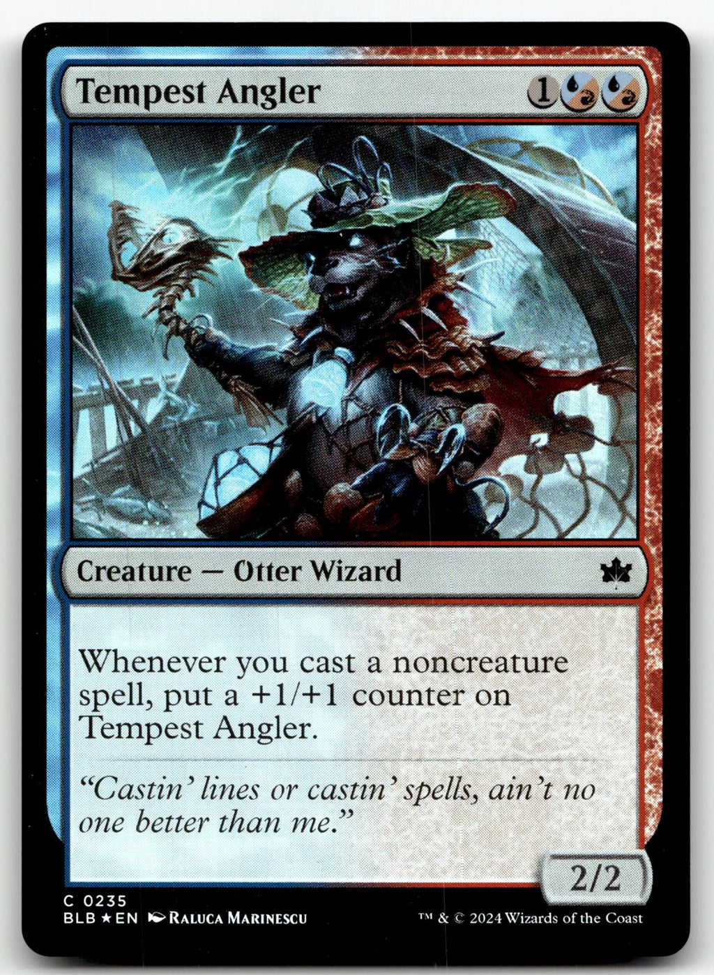 Tempest Angler 235 Common Bloomburrow Magic: The Gathering Foil Near Mint