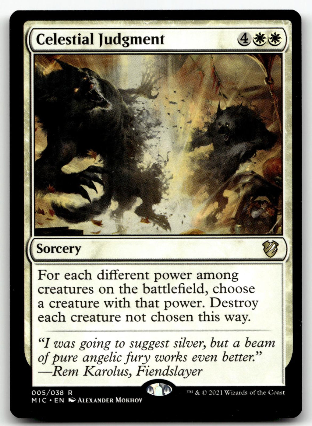 Celestial Judgment 5 Commander: Innistrad: Midnight Hunt Magic: The Gathering NM