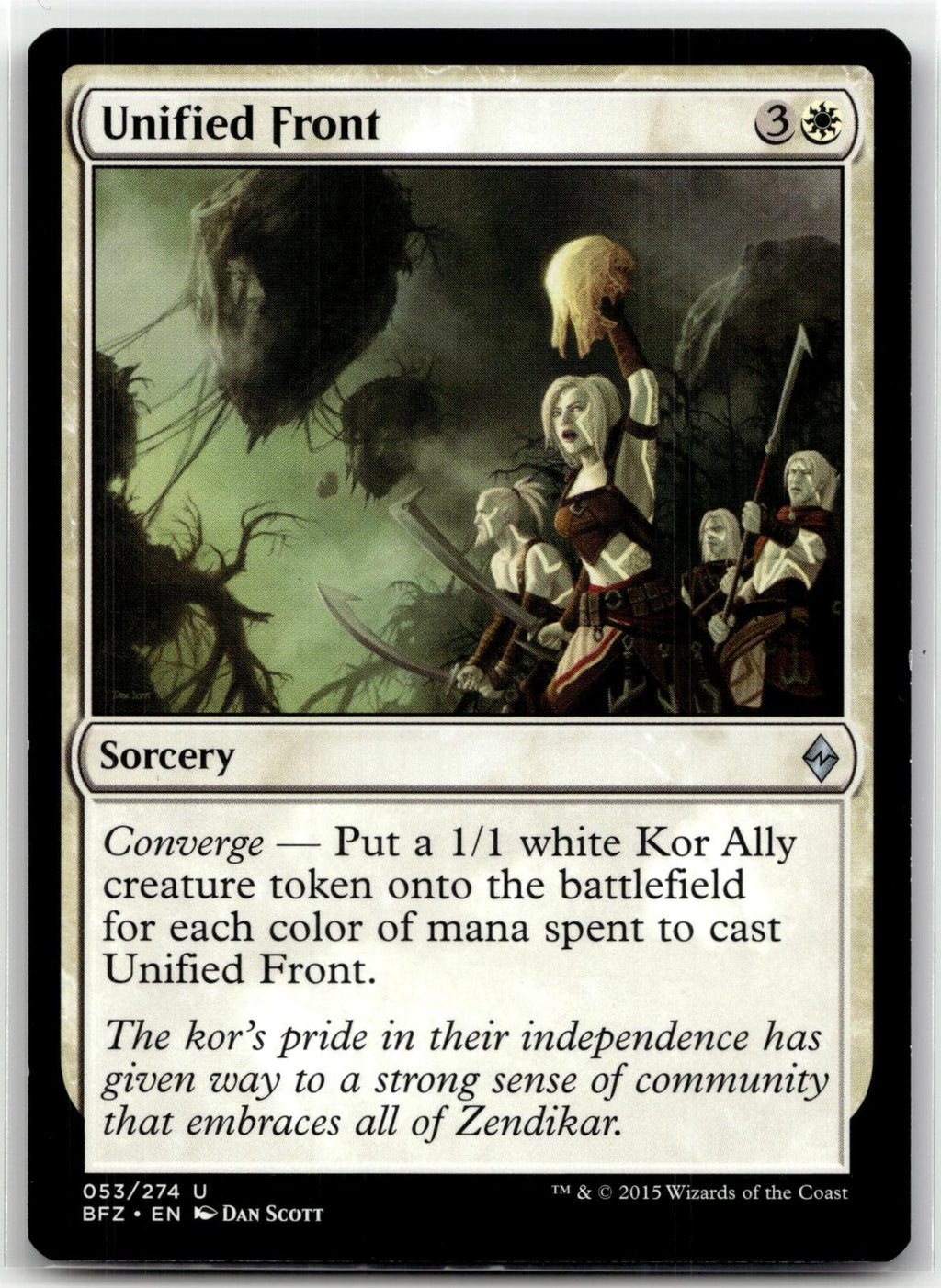 Unified Front 53 Uncommon Battle for Zendikar Magic: The Gathering Near Mint