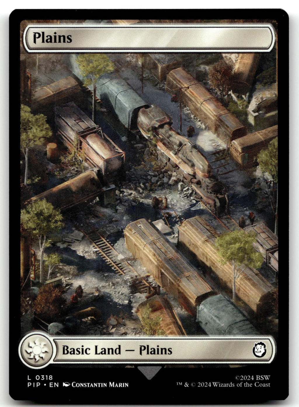 Plains (0318) 318 Land Universes Beyond: Fallout Magic: The Gathering Near Mint