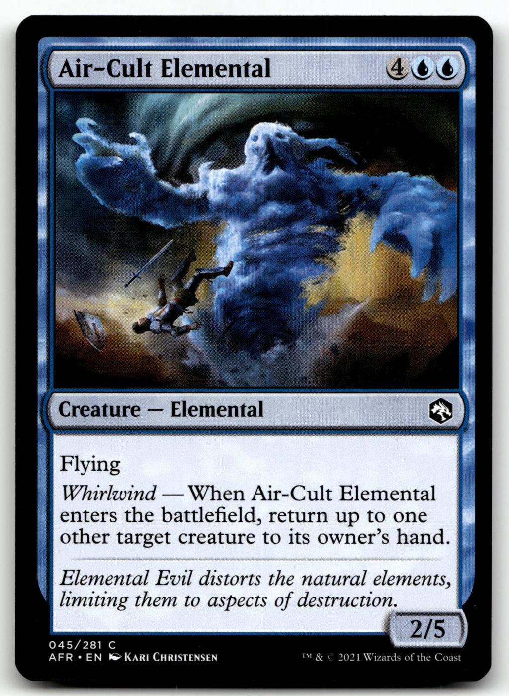 Air-Cult Elemental 45 Adventures in the Forgotten Realms Magic: The Gathering NM