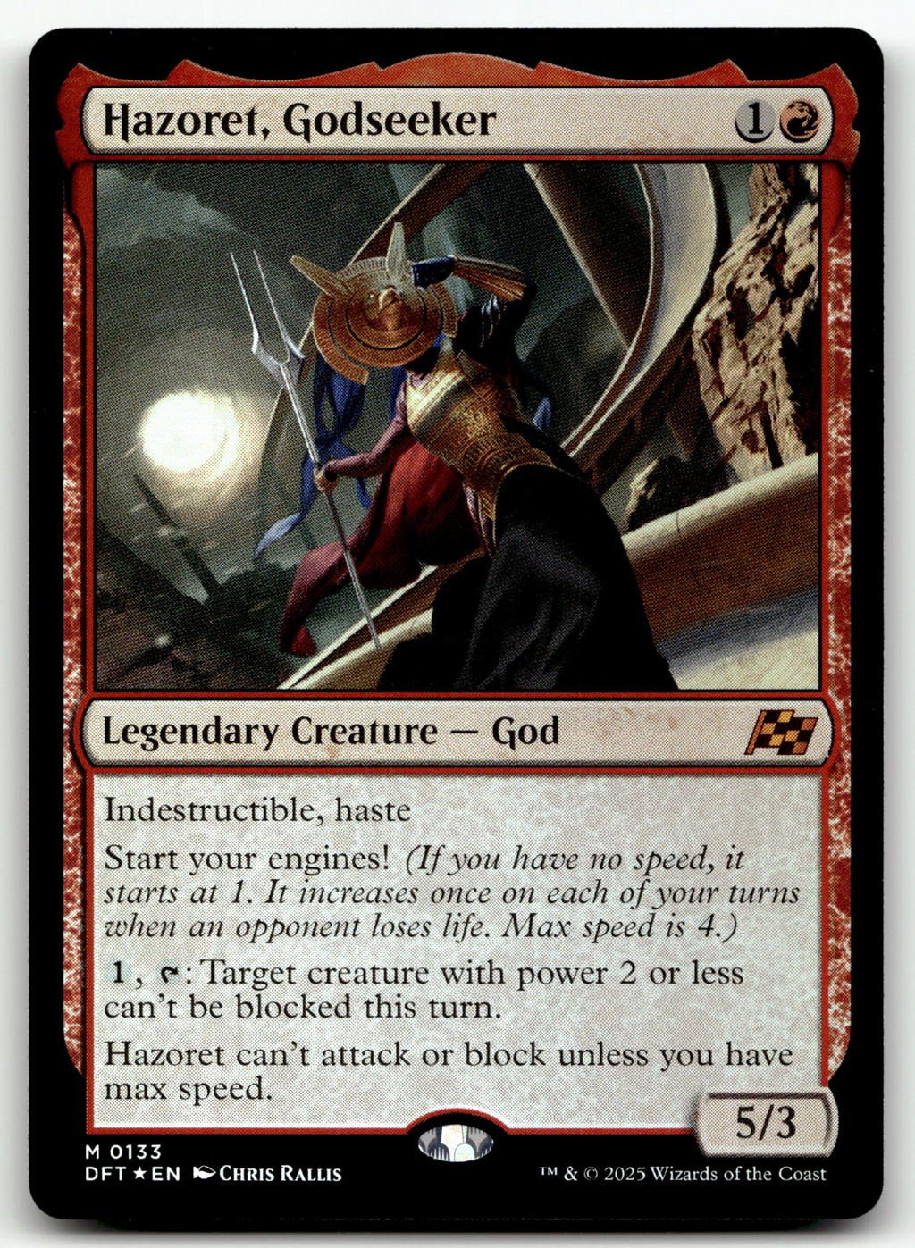 Hazoret, Godseeker 133 Mythic Aetherdrift Magic: The Gathering Foil Near Mint