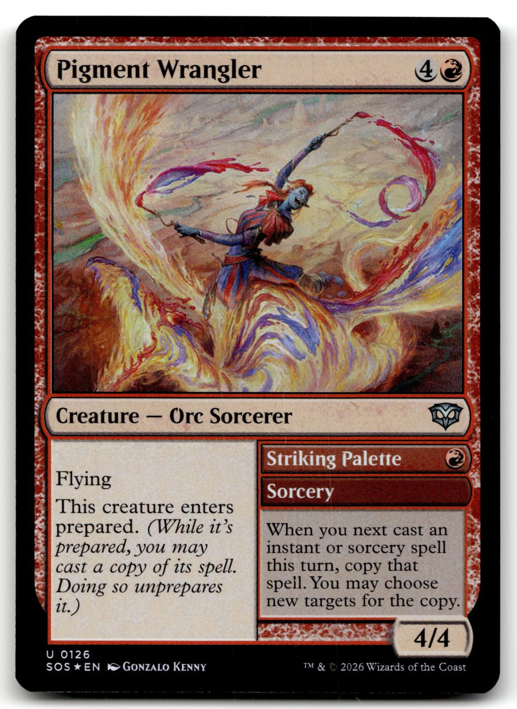 Pigment Wrangler 126 Uncommon Secrets of Strixhaven Magic: The Gathering Foil NM