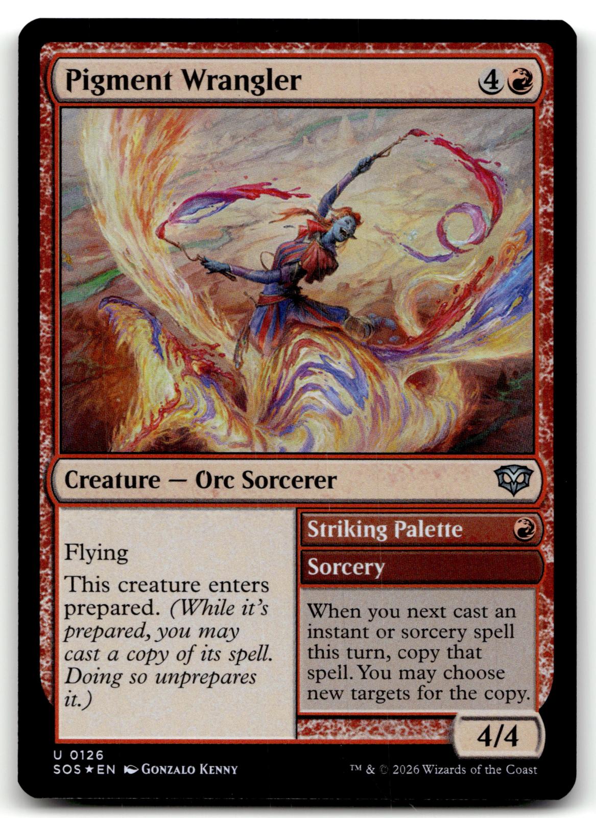 Pigment Wrangler 126 Uncommon Secrets of Strixhaven Magic: The Gathering Foil NM