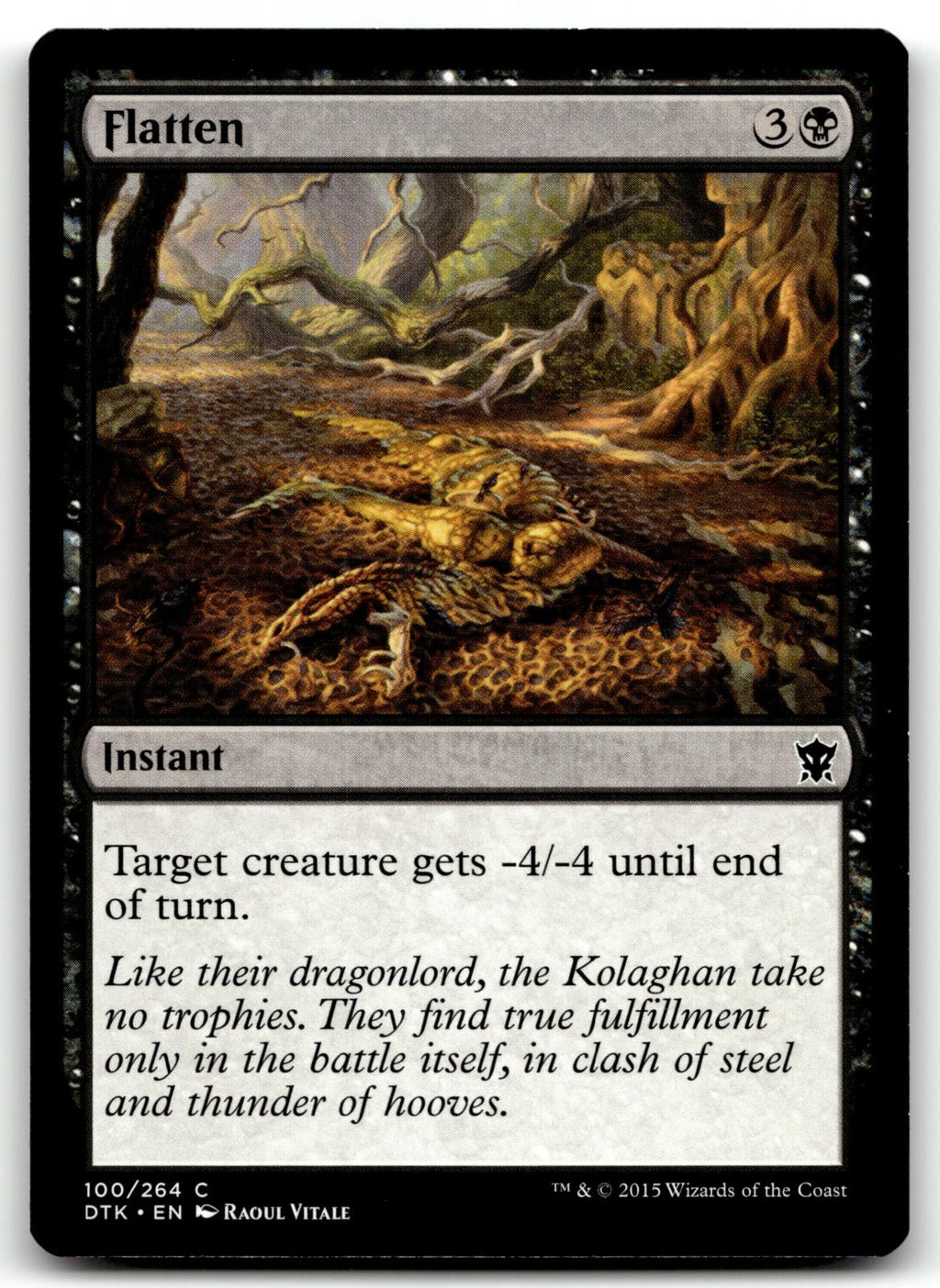 Flatten 100 Common Dragons of Tarkir Magic: The Gathering Near Mint