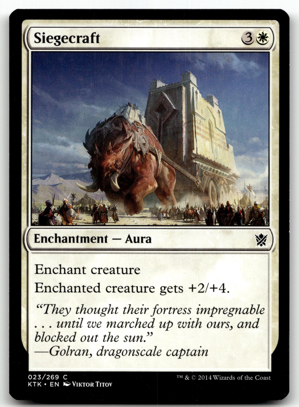 Siegecraft 23 Common Khans of Tarkir Magic: The Gathering Near Mint