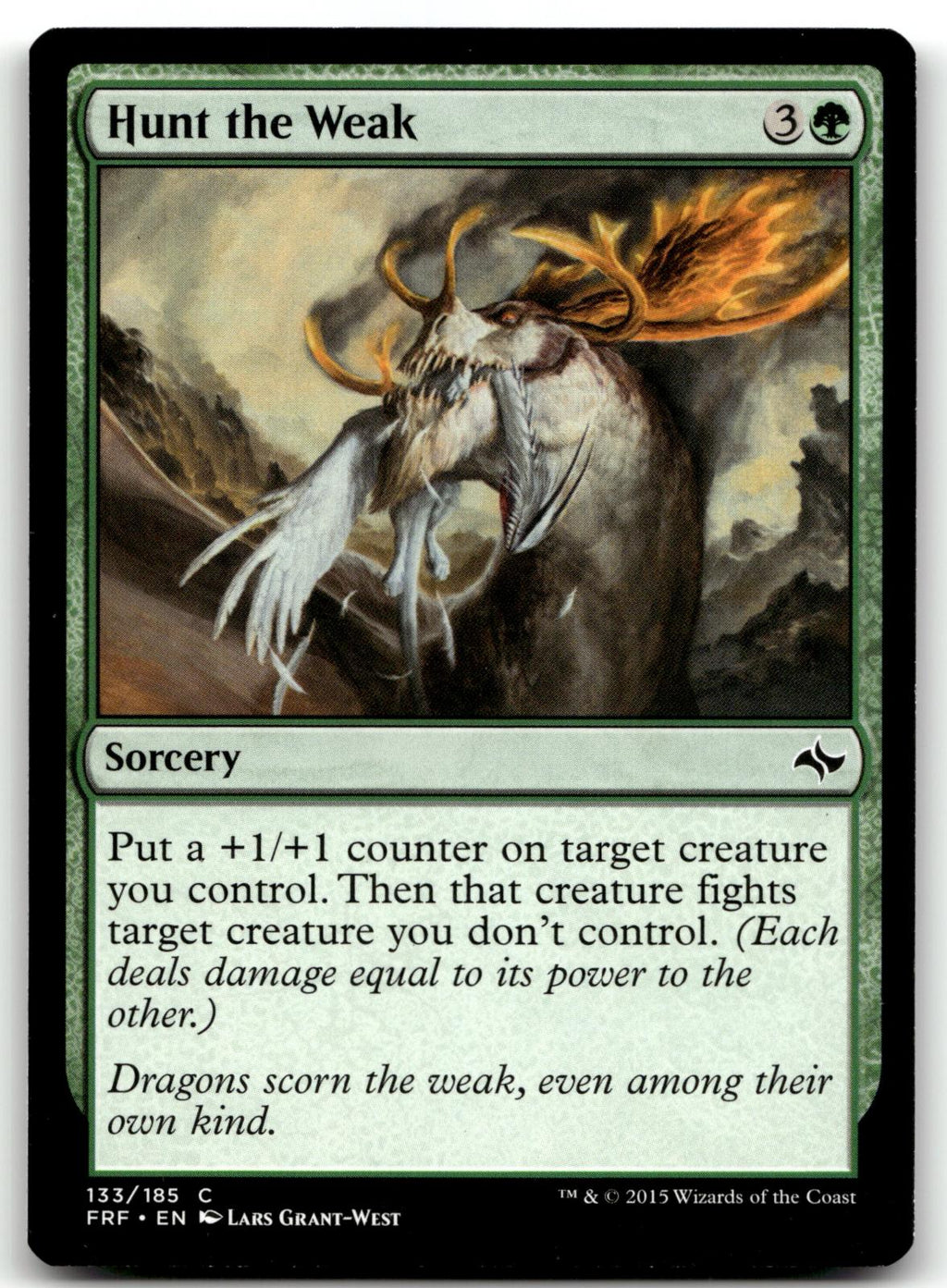 Hunt the Weak 133 Common Fate Reforged Magic: The Gathering Near Mint
