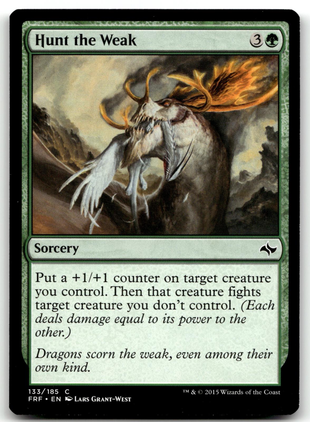 Hunt the Weak 133 Common Fate Reforged Magic: The Gathering Near Mint