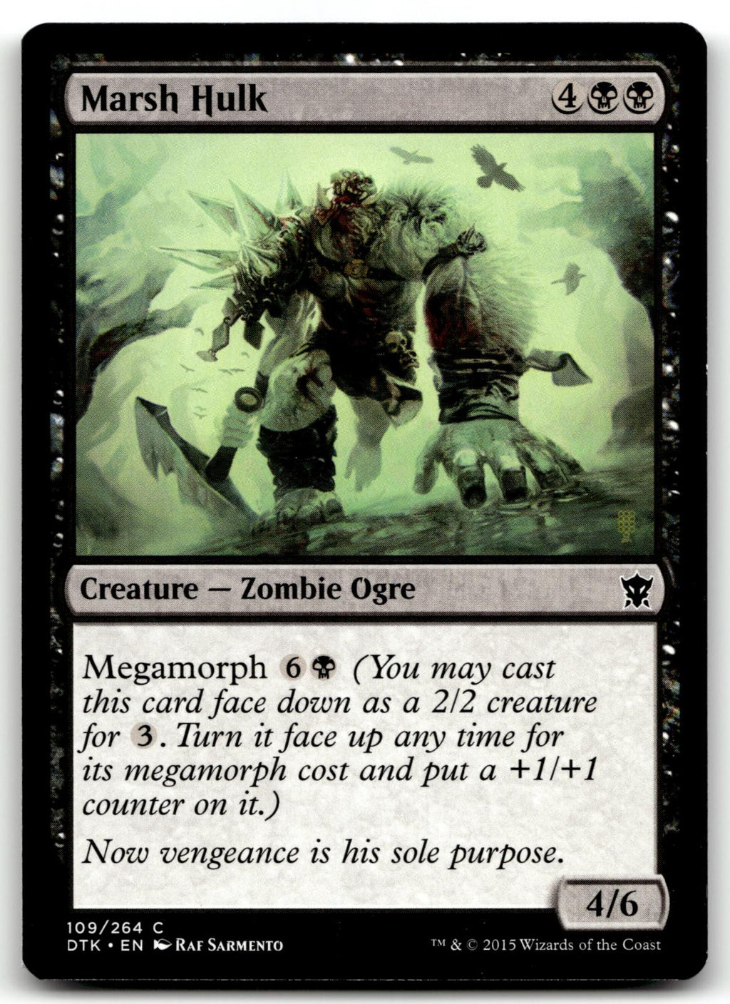 Marsh Hulk 109 Common Dragons of Tarkir Magic: The Gathering Near Mint