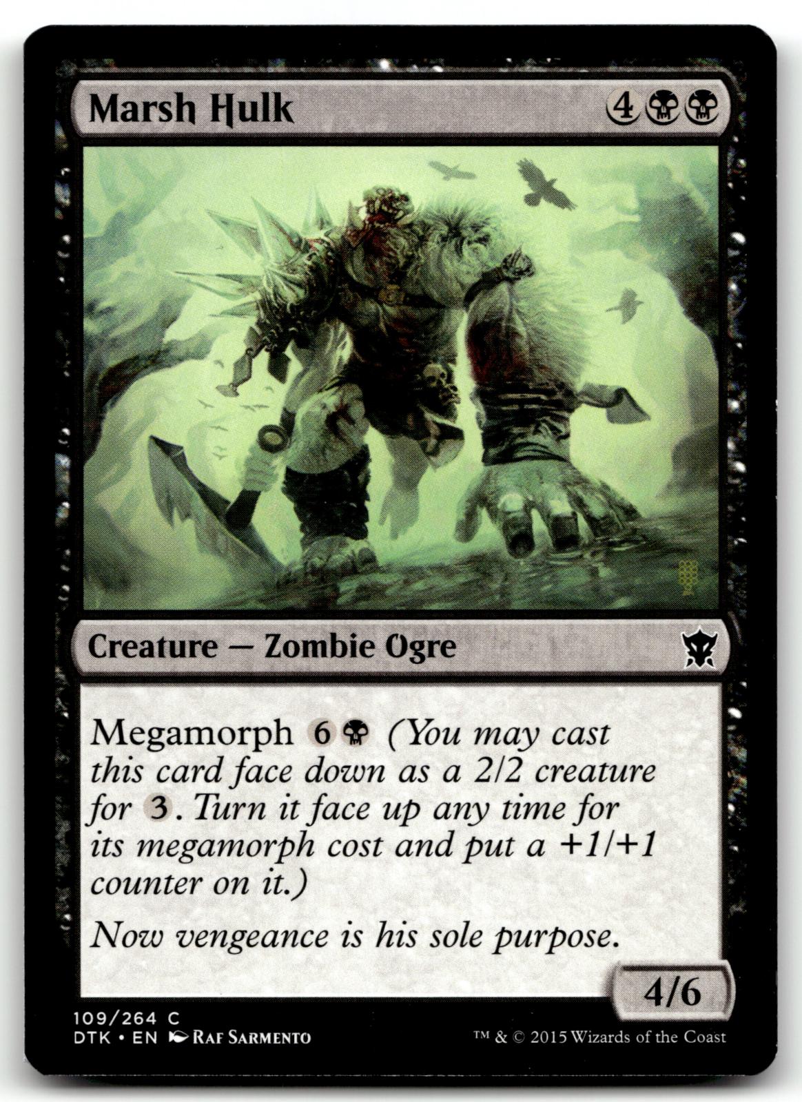 Marsh Hulk 109 Common Dragons of Tarkir Magic: The Gathering Near Mint