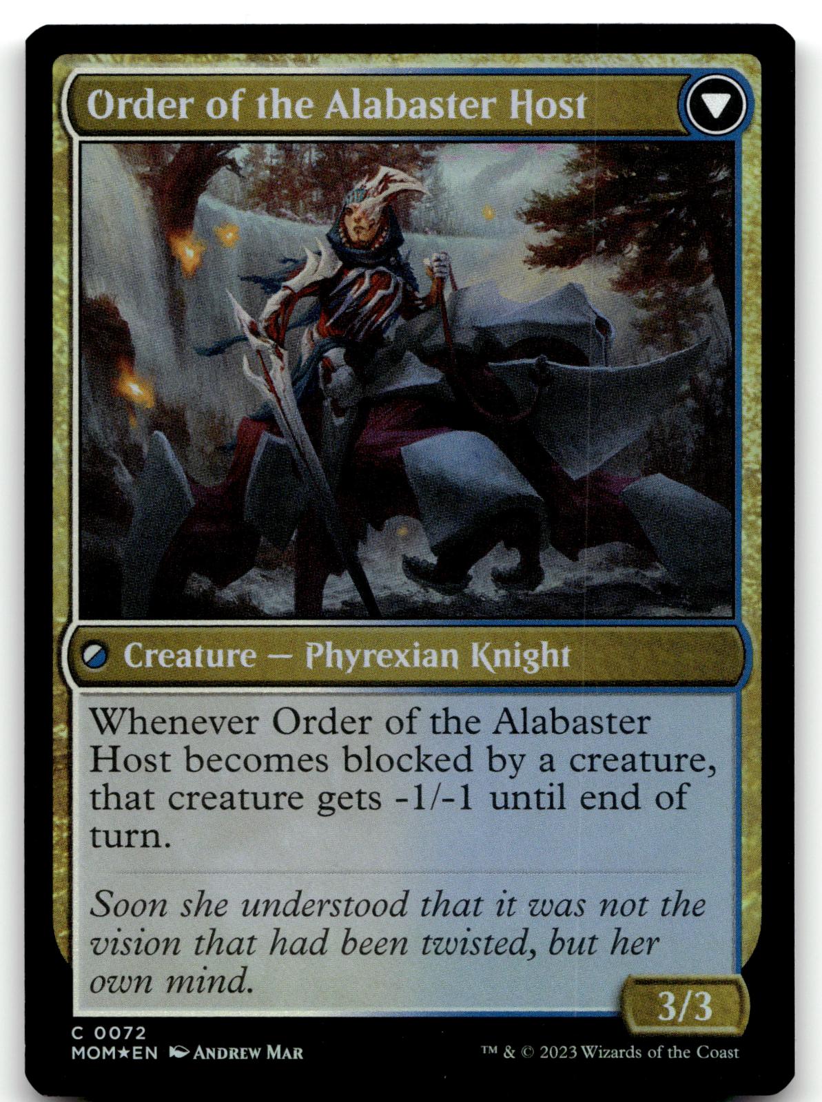 Order of the Mirror 72 Common March of the Machine Magic: The Gathering Foil NM