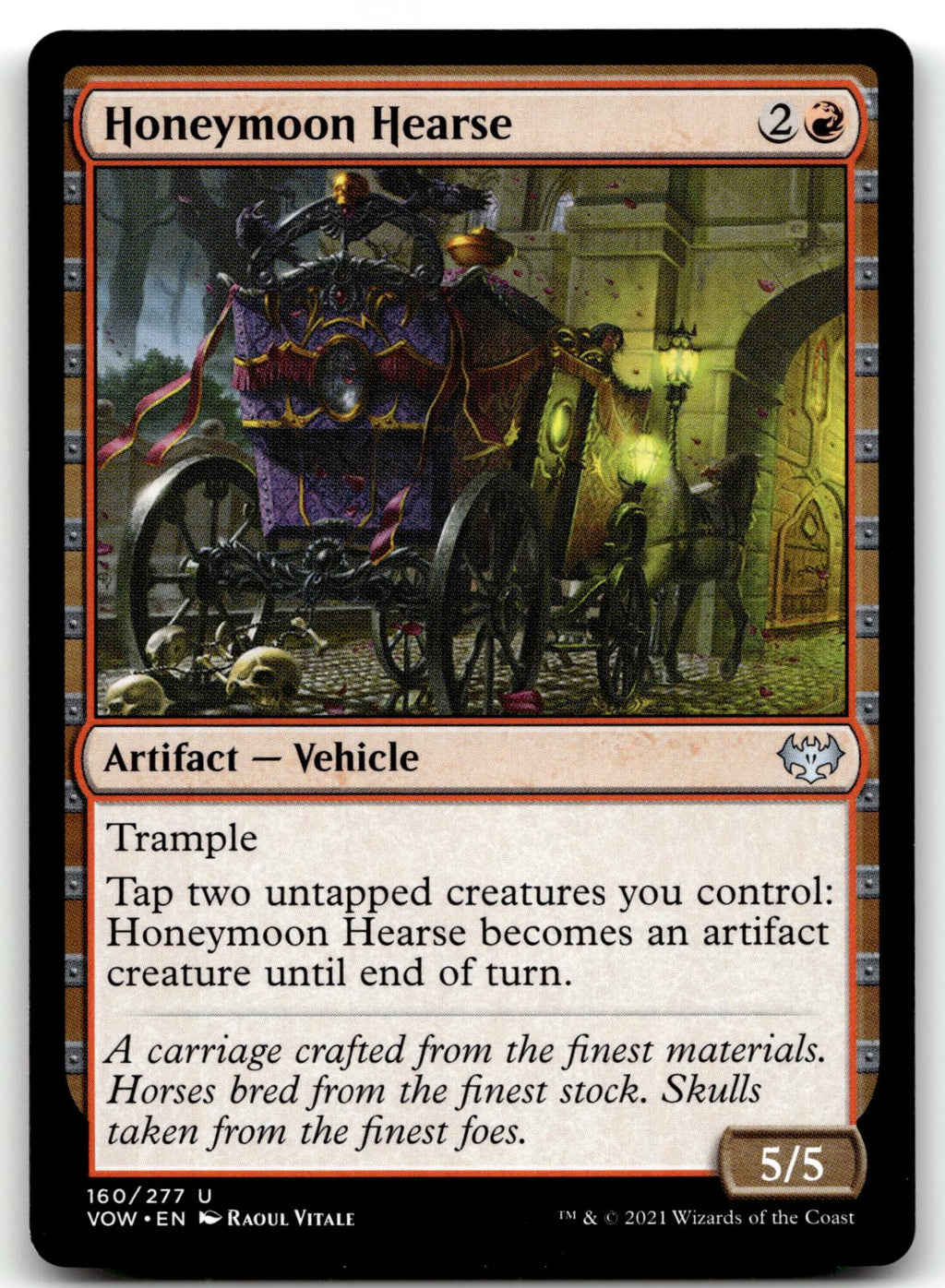 Honeymoon Hearse 160 Uncommon Innistrad: Crimson Vow Magic: The Gathering NM