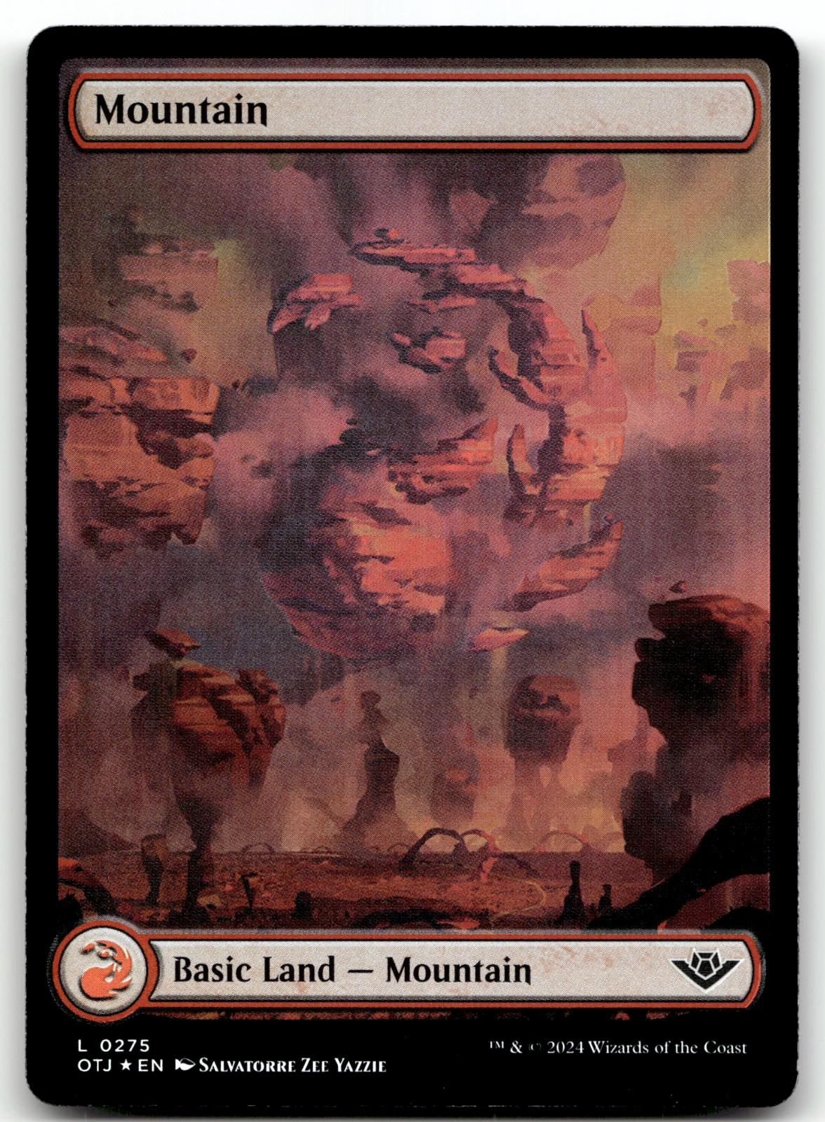 Mountain (0275) 275 Outlaws of Thunder Junction Magic: The Gathering Foil NM