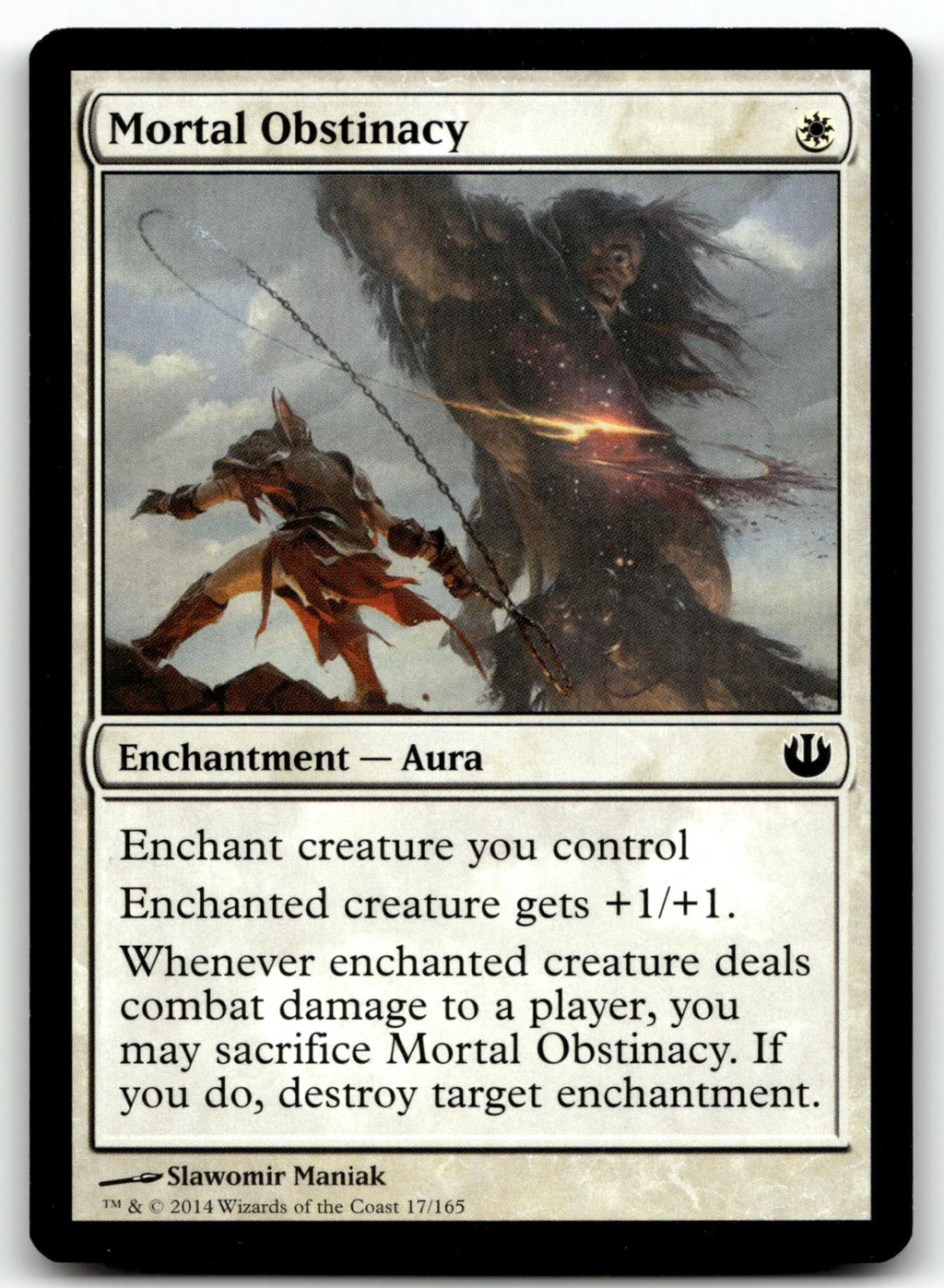 Mortal Obstinacy 17 Common Journey Into Nyx Magic: The Gathering Near Mint