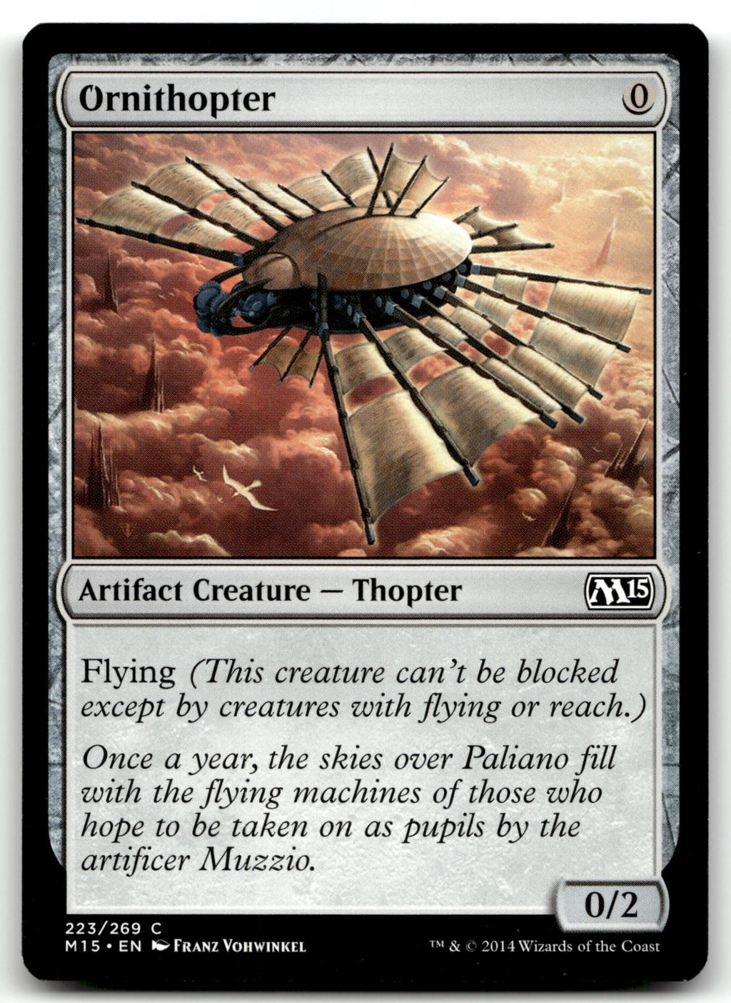 Ornithopter 223 Common Magic 2015 (M15) Magic: The Gathering Near Mint