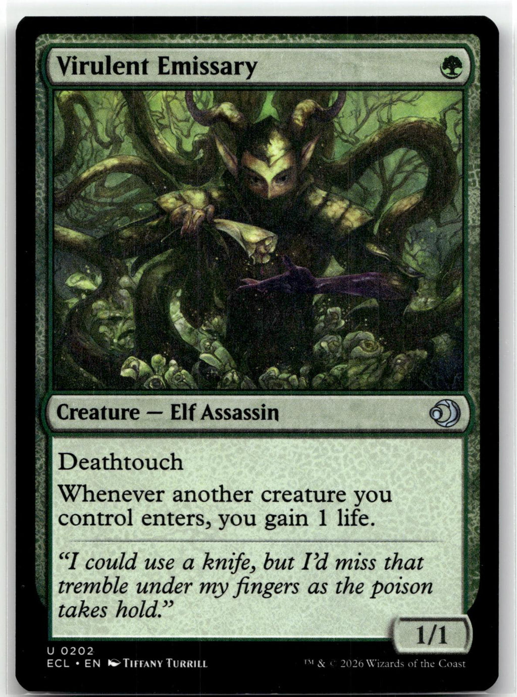 Virulent Emissary 202 Uncommon Lorwyn Eclipsed Magic: The Gathering Near Mint