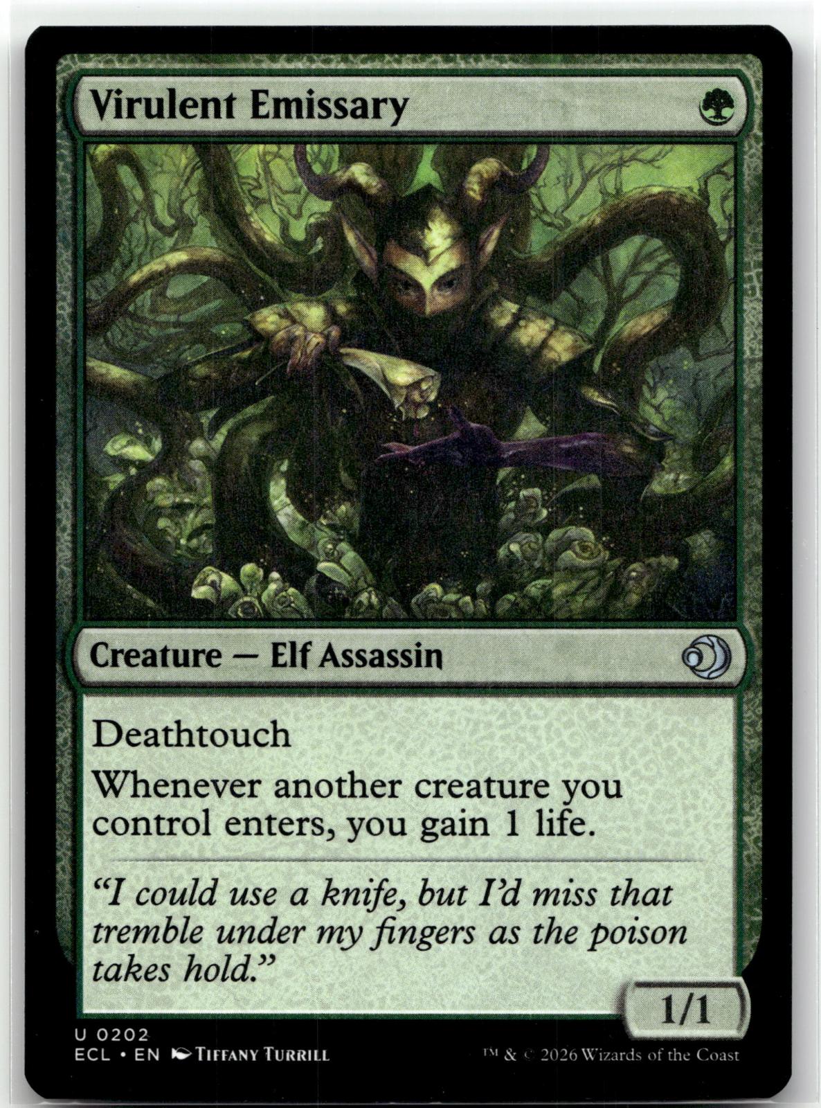 Virulent Emissary 202 Uncommon Lorwyn Eclipsed Magic: The Gathering Near Mint