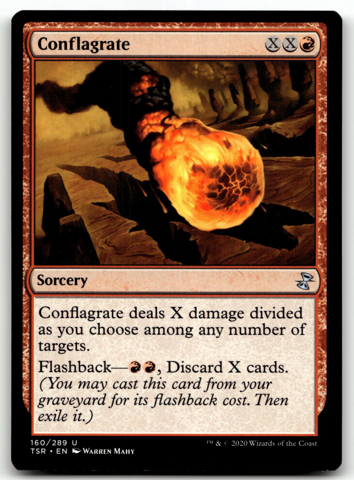 Conflagrate 160 Uncommon Time Spiral: Remastered Magic: The Gathering Near Mint