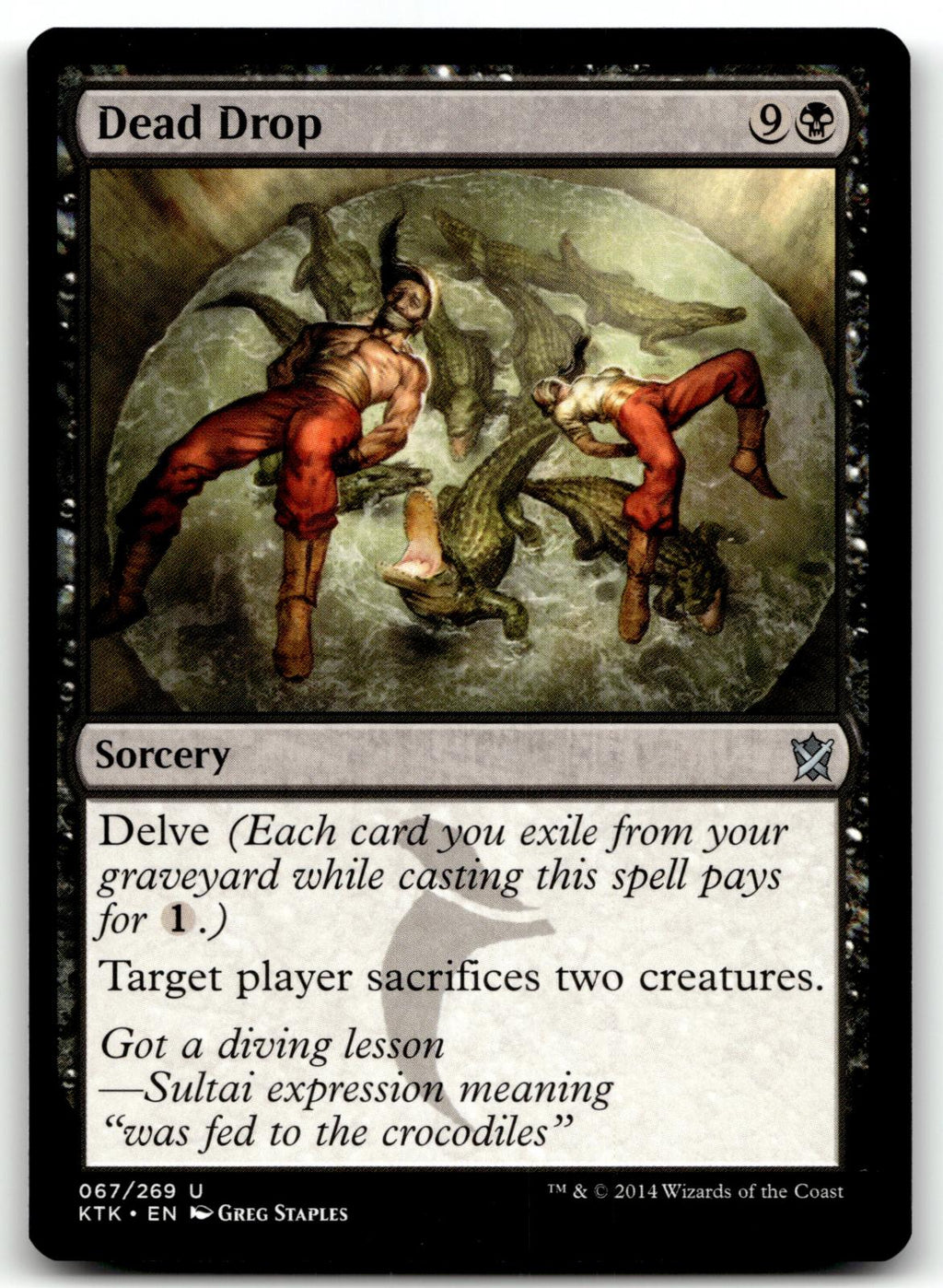 Dead Drop 67 Uncommon Khans of Tarkir Magic: The Gathering Near Mint