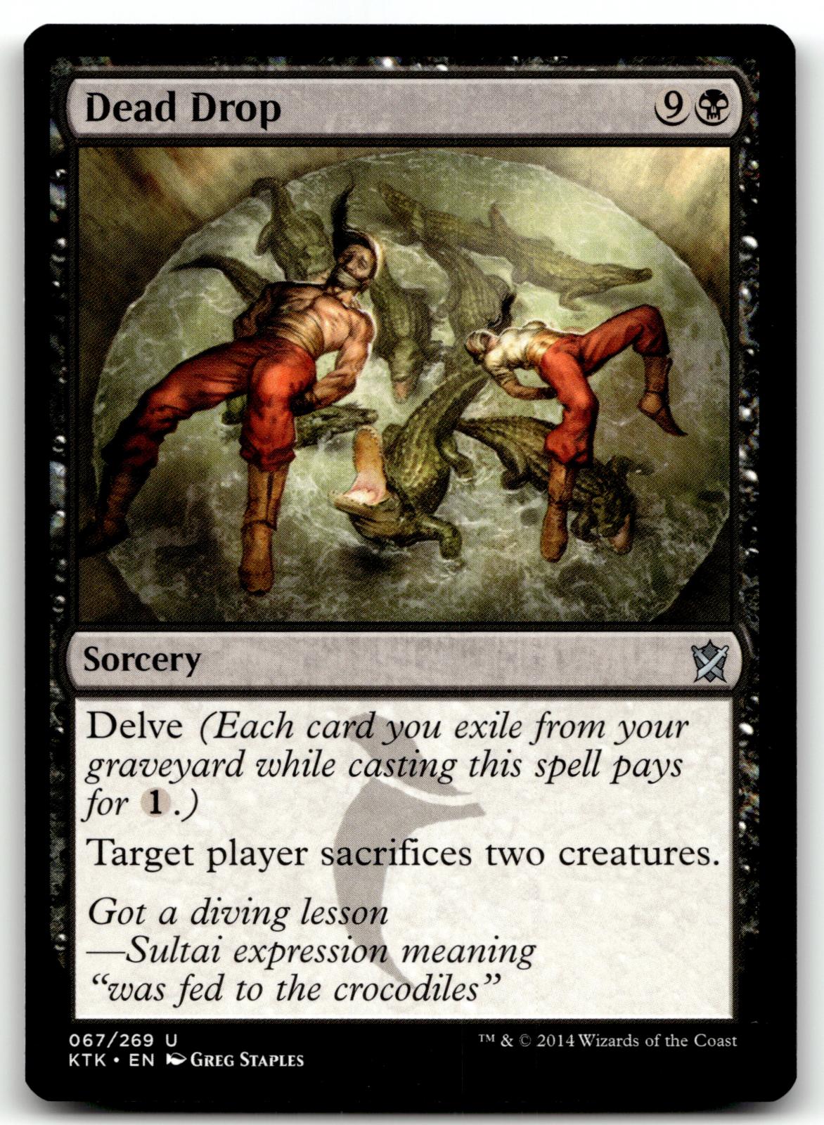 Dead Drop 67 Uncommon Khans of Tarkir Magic: The Gathering Near Mint